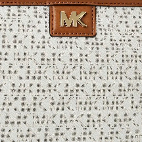 Vista 3 de MICHAEL Michael Kors Mott - Bandolera grande con cremallera, VanillaAcorn, talla única