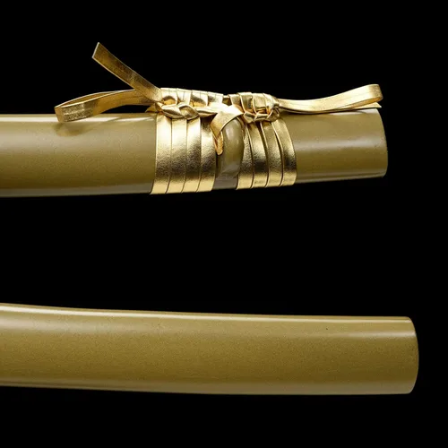 Vista 7 de OYZ Espada katana, espadas samurai de acero de alto carbono 1060 hechas a mano, espadas samurai de acero real, espadas samurái de acero de alto