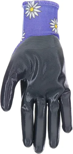 Vista 5 de MUD Grip - Guantes de jardinería para mujer con revestimiento de nitrilo plano y revestimiento de nitrilo