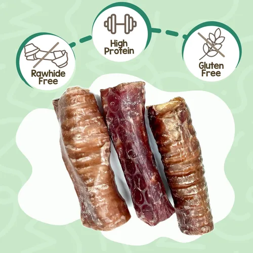 Vista 9 de Nature Gnaws Masticables crujientes para perros, tráquea y golleta, 3