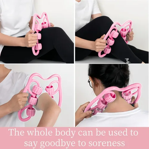 Vista 5 de Los rodillos de seis ruedas musculares, antebrazos y pantorrillas pueden aliviar la tensión muscular y promover la recuperación. Es altamente