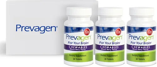 Vista 14 de Prevagen Fuerza Extra - Tabletas masticables de bayas mixtas - 30 tabletas (suministro para 1 mes) Formulado para tu cerebro 20 mg