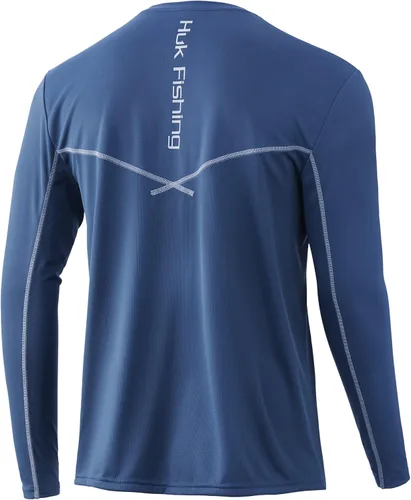 Vista 10 de HUK Icon X Camiseta de pesca de manga larga con protección solar para hombre