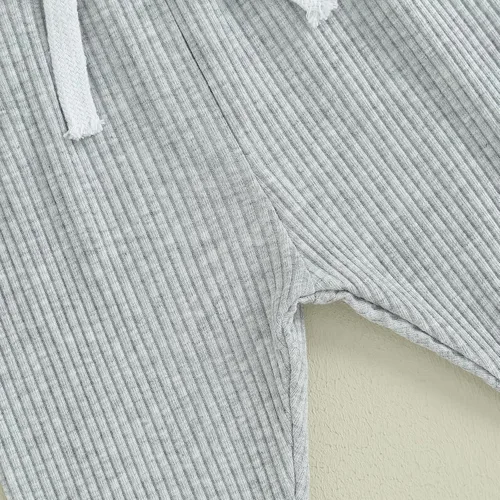 Vista 6 de ZAXARRA Pantalones de bebé para niños, pantalones harén para niños, pantalones deportivos casuales con bolsillo