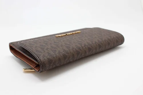 Vista 3 de Michael Kors - Cartera de viaje para mujer tamaño grande con tres pliegues