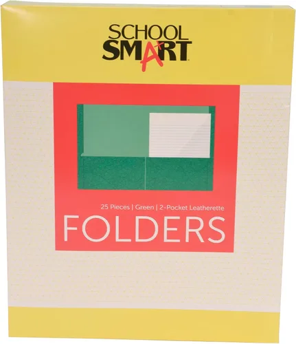 Vista 13 de School Smart Carpetas de 2 bolsillos, colores surtidos, paquete de 25 - 084900