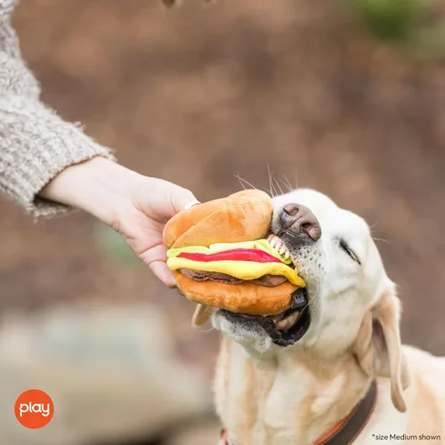 Vista 6 de P.L.A.Y. Bonitos juguetes de felpa para perros, juguete masticable duradero con temática de comida rápida, ideal para cachorros y perros pequeños