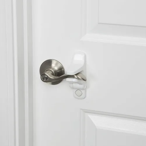 Vista 8 de Safety 1st OutSmart - Cerradura de palanca de puerta a prueba de niños, color blanco, 1 unidad