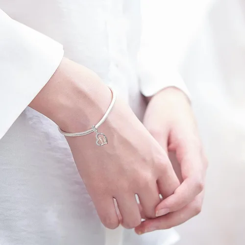 Vista 50 de PROESS Dije para padre, madre e hija, pulsera de plata de ley para pulseras, regalos de cumpleaños, día de San Valentín, para hija, madre, amante