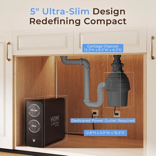 Vista 9 de VIOMI Sistema de ósmosis inversa V8 Pro 800GPD, filtro de agua RO sin tanque de 9 etapas para debajo del fregadero, certificado NSF/ANSI 372 y 58