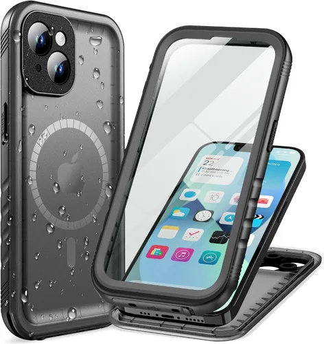 Vista 62 de Cozycase TOP - Funda impermeable militar IP68 para iPhone XR, resistente 360 a prueba de golpes, cuerpo completo, con protector de cámara