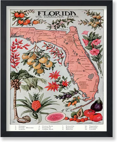 Vista 37 de Monem Art Mapa Monumental Vintage de Florencia Impresión - Póster de Viaje Retro - Arte de Italia - Gran Regalo para Hombres, Mujeres, Amantes