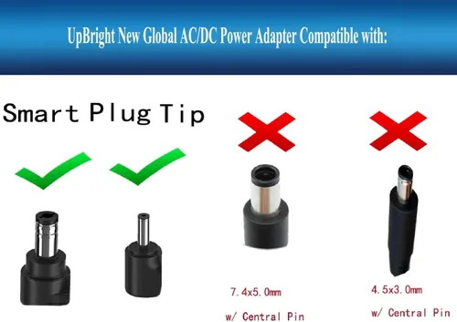Vista 3 de UpBright Adaptador CA/CC de 19 V compatible con Asus ADP-40KD BB ADP-40KDBB ADP40KD BB ADP40KDBB Delta Electronics Acer 19 V 2.1 A 19VDC 2.1A 40W