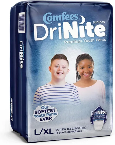 Vista 3 de Comfees DriNite Juniors Youth - Ropa interior absorbente L/XL de 60 a 125 libras. CMF-YLXL, 13