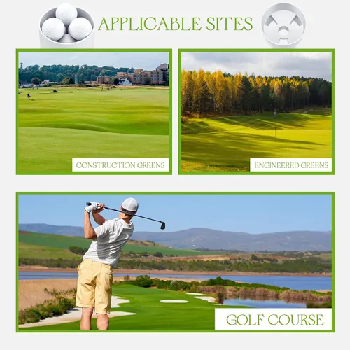Vista 7 de Leitee Taza de golf para práctica de práctica de agujero verde ABS plástico para patio trasero al aire libre