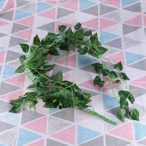 Vista 7 de Garneck Plantas suculentas, hojas falsas, hojas falsas, verdes para colgar en la pared, plantas colgantes artificiales, Scindapsus falsas, boda