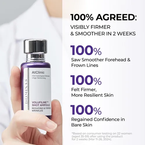 Vista 7 de DOMINAS AtClinic Volufiline PDRN Serum - 2 semanas de volumen y elasticidad potenciador con 5% de volufilina, PDRN y paeonol, pérdida de volumen
