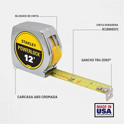Vista 5 de CINTA MEDIDA SLV 12'X3/4