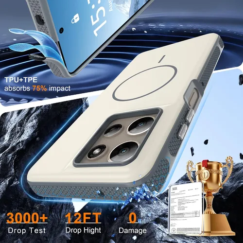 Vista 158 de Jshru Funda para Samsung Galaxy S26 Plus/Galaxy S25 Plus: para Galaxy S24 Plus [compatible con Magsafe] [2 protectores de pantalla HD] cubierta