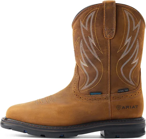Vista 3 de Ariat Sierra Shock Shield Botas de trabajo impermeables con punta de acero para hombre