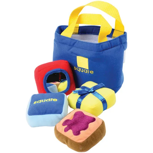 Vista 4 de Constructive Playthings MTC-680 - Bolsas suaves para clasificar formas para niños, juego de 25 piezas