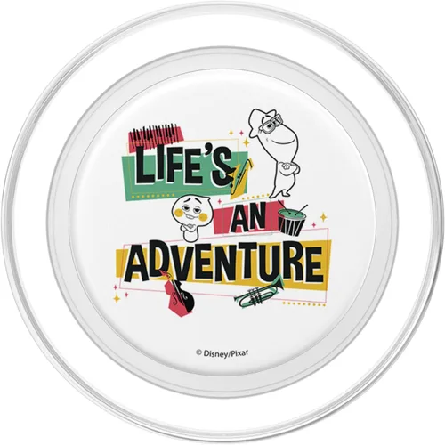 Vista 2 de Disney Pixar Soul Life's And Adventure Retro Portrait PopSockets MagSafe PopGrip for iPhone