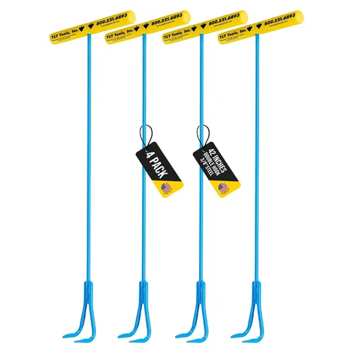 Vista 17 de T&T Tools - Herramienta de elevación de extremo de gancho doble de 30 pulgadas, ganchos de acero rígido de 3/8 pulgadas para levantar y mover