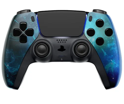 Vista 2 de MODDEDZONE Handcrafted in USA Custom MODDED Wireless Controller for PS5 and PC - With Unique Smart Mods, Best For FPS Games - Gamepad for