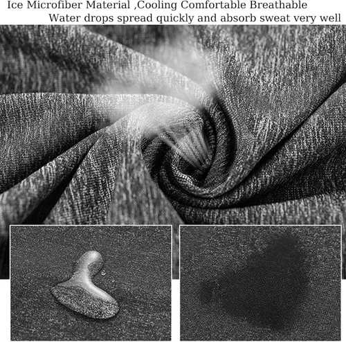 Vista 2 de Juego de polaina de cuello con protección UV, mangas para brazos, máscara refrescante para el cuello y mangas de compresión para cubrir los brazos