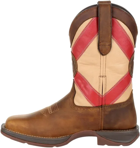 Vista 13 de Durango Botas Rebel Western para hombre Cactus de café