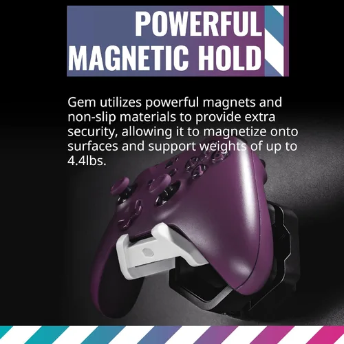 Vista 2 de Cooler Master MasterAccessory GEM - Almacenamiento de juegos de montaje multisuperficie magnetizado blanco para juegos, periféricos, mandos