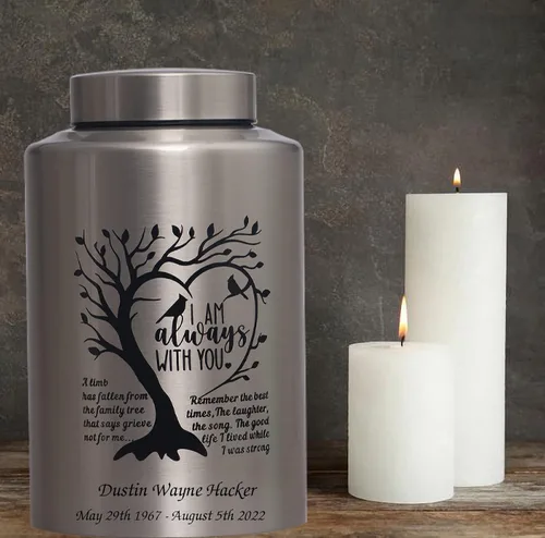 Vista 4 de Urna de cremación para cenizas, urna decorativa grande para adultos, humanos, hombres, mujeres, cenizas de hasta 220 libras, urna funeraria