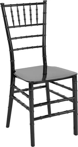 Vista 13 de Flash Furniture Silla Chiavari apilable de resina de caoba serie HERCULES