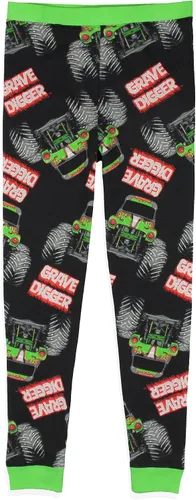 Vista 4 de INTIMO Monster Jam - Conjunto de pijama de manga larga para niño, diseño de camión