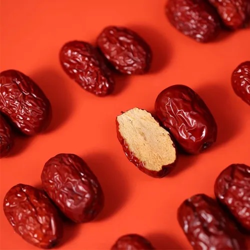 Vista 3 de Dátiles de azufaifo seco 17.6oz/500g, delicioso dátiles rojos,Bocadillos saludables de frutas secas