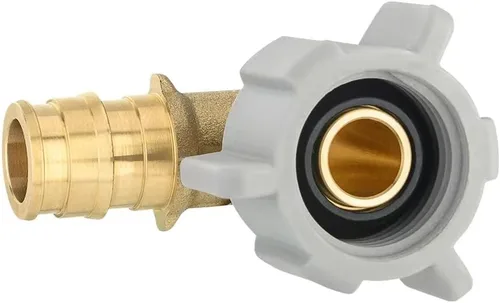 Vista 4 de 2 piezas EFIELD Pex-A Expansión 1/2" X 1/2" Hembra NPT Codo Giratorio Colocaciones de latón de flujo completo, ASTM F1960