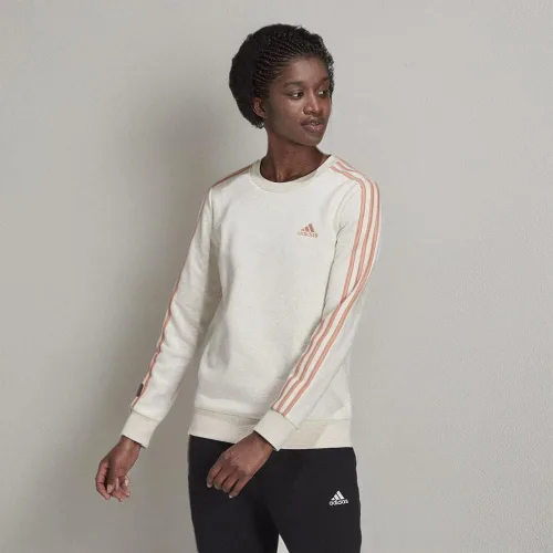 Vista 35 de adidas Sudadera Essentials de forro polar con 3 rayas para mujer