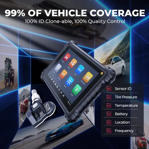 Vista 4 de Autel Sensores TPMS MX-Sensor 2 en 1 (315 MHz + 433 MHz), sensores TPMS programables universales a presión de neumáticos 100% trabajo clonable
