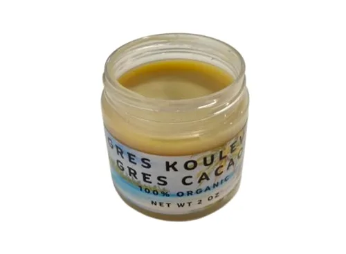 Vista 4 de 2 oz de aceite de cacao HAITIAN ORGÁNICO con aceite de serpiente 100% natural..
