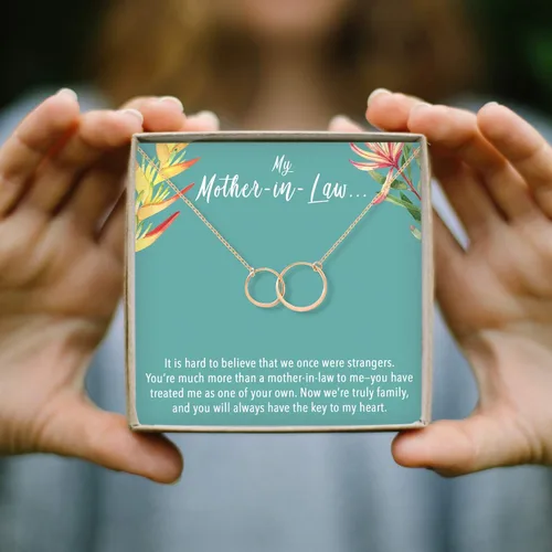 Vista 8 de Dear Ava Necklace Gift For Women and Girls - Adjustable Modern Jewelry Pendant Love Gifting Idea for Her with Heartfelt Card - Long Distance Gifts