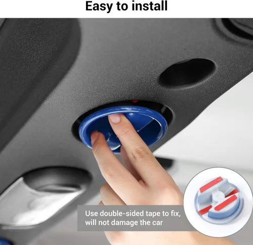 Vista 6 de Cubierta de tornillo de montaje en panel duro de techo rígido, accesorios interiores compatibles con Jeep Wrangler JK JKU 2007-2017, azul, 2