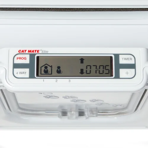 Vista 10 de Cat Mate Puerta para gatos Elite Microchip con control de temporizador