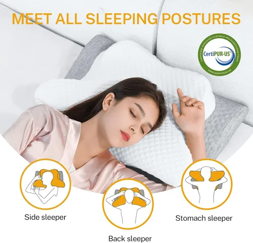 Vista 15 de Almohada cervical para el cuello para aliviar el dolor