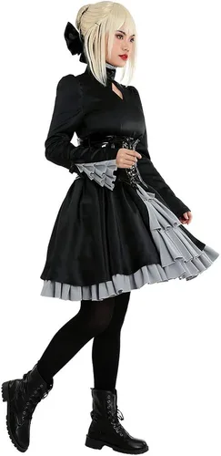 Vista 2 de miccostumes Saber Artoria Pendragon - Disfraz de Lolita gótica para mujer