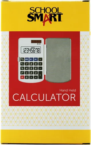Vista 2 de School Smart Calculadora de bolsillo de doble potencia LCD de 8 dígitos, 2-7/8 x 3/8 x 4-5/8 pulgadas
