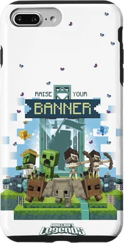 Vista 12 de Minecraft Legends Raise Your Banner Mobs Group Shot - Carcasa para iPhone 17