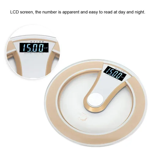 Vista 4 de Básculas para peso corporal, báscula de peso corporal eléctrica LCD digital, rango de pesaje de 0.4-396.8 lbs, kilogramos, libras, gato, funciones