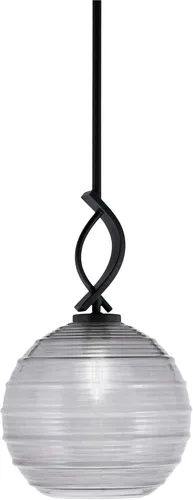 Vista 38 de Toltec Lighting Cavella Stem Colgado Mini colgante, acabado grafito, vidrio de muselina blanca de 4 pulgadas