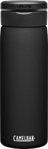 Vista 13 de CamelBak Fit Cap - Botella de agua aislada de acero inoxidable con asa de anidación, diseño a prueba de fugas para fitness y viajes Negro