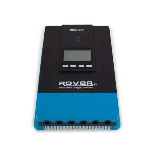 Vista 13 de Renogy Controlador de carga solar Rover 20A 12V24V Auto DC Entrada MPPT Controladores de carga para paneles solares LCD ajustable